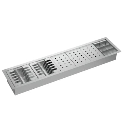 Calha Organizadora Para Cozinha Inox Deca 90cm