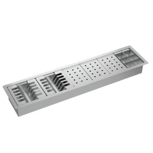 Calha Organizadora Para Cozinha Inox Deca 90cm - Imagem principal - 643abca3-5802-4f0a-9422-42c3cff19be3