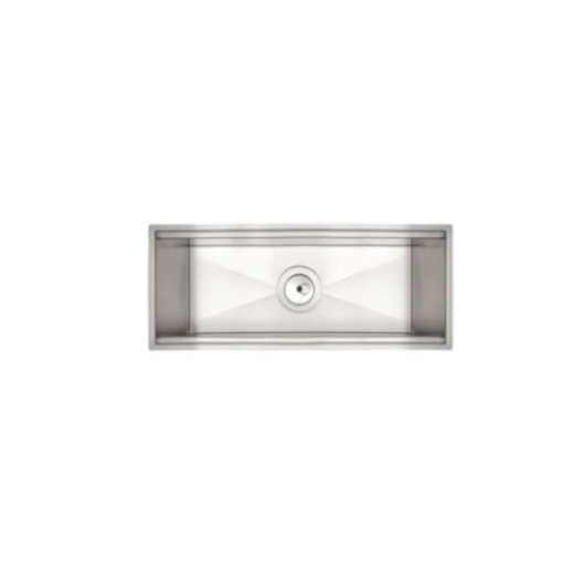 Calha Úmida Em Aço Inox De Sobrepor 45x18cm - Imagem principal - 6c8959d3-a3d1-4a37-9491-89d51fa7028e