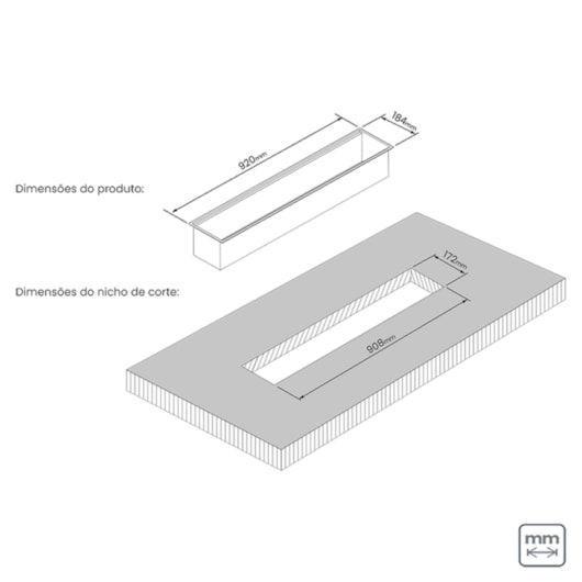 Calha Úmida Para Cuba Scotch Brite Tramontina 90x18cm - Imagem principal - bdbfe786-04a7-423c-925c-749ffd9ec19e