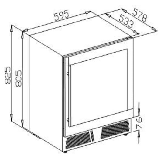 Cervejeira Beer Center 145 Litros Lado Direito Debacco - Imagem principal - 601cbf33-3cab-4bff-8a5b-064612c90954