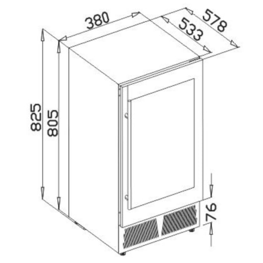 Cervejeira Beer Center 85 Litros Lado Esquerdo Debacco - Imagem principal - cd8f206d-2722-48a6-9606-9c3544e7f222