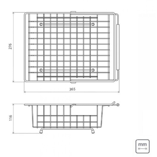 Cesta Em Inox Aramada Para Cuba E Pia Regulável Retangular 94528/030 Polida Tramontina - Imagem principal - 4608f539-bcfa-47b2-83d2-e56c1f41c574