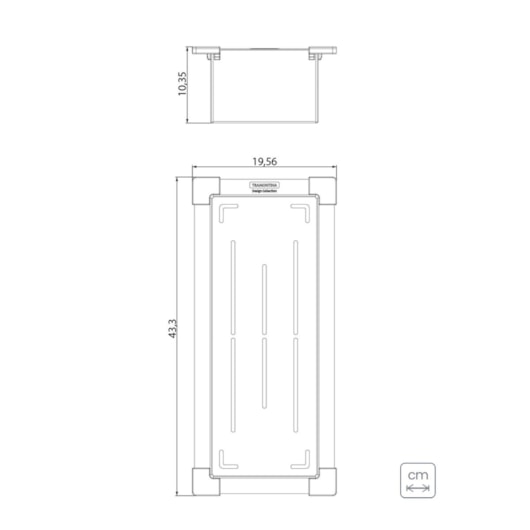 Cesto Coador Design Collection Acessórios Em Aço Inox Com Acabamento Scotch Brite Tramontina 19x43cm - Imagem principal - da380b53-5858-459c-b306-1d1787db5469