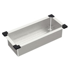 Cesto Coador Design Collection Acessórios Em Aço Inox Com Acabamento Scotch Brite Tramontina 19x43cm