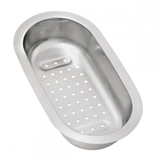 Cesto Coador em Aço Inox Compatível com Tábua em madeira Tramontina - Imagem principal - 7e52a836-1421-41c3-ba86-e374c6177a65