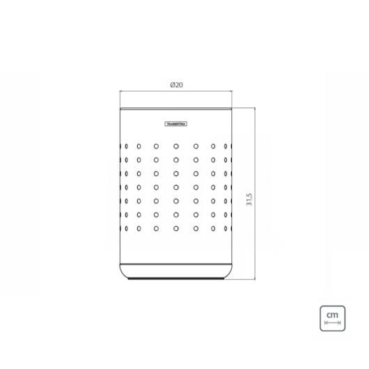 Cesto para Papel Sardenha em Aço Inox com Acabamento Scotch Brite e Base em Polipropileno 10L Tramontina - Imagem principal - 64e1fdcf-9d8e-492d-8cbd-cde86a6e29ae