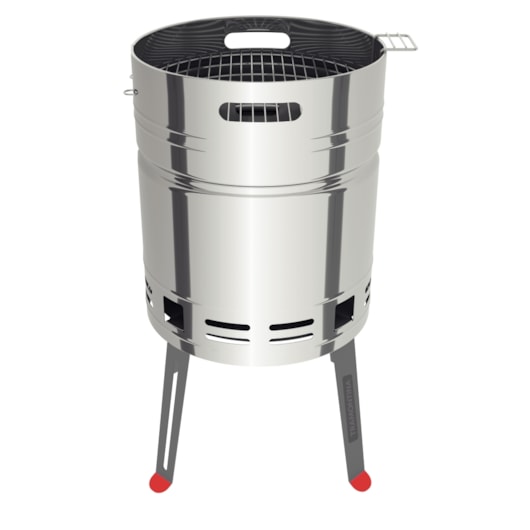 Churrasqueira à Carvão TCP 400 em Aço Inox com Bandeja para Carvão em Aço Esmaltado Tramontina - Imagem principal - 65357ec2-1f0f-4ce6-9db6-10c626b98a53