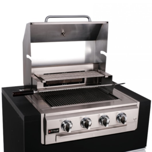 Churrasqueira E Grill A Gás GLP Com Tampa E Queimadores Titan  - Imagem principal - cd29cde3-01ff-4f78-996e-84975767b000