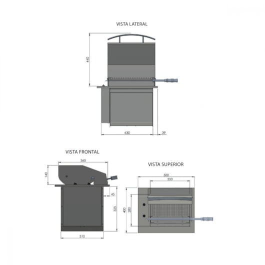 Churrasqueira Grill Elétrica Diamond Premium Com Tampa 220V - Imagem principal - ea8864cb-13ec-4c4f-b37f-174b774ea51c