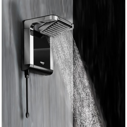 Chuveiro Acqua Star Ultra Preto Cromado Lorenzetti 220V 7800W - Imagem principal - ce3d4b73-eb9d-4b8a-828f-3a3955a4e737