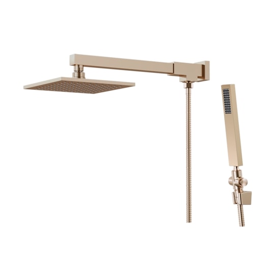 Chuveiro Articulado Com Desviador Metal Versata  Champagne Fani - Imagem principal - 7d95e7fc-44a2-49d1-b310-9b6c99cfcd03