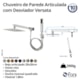 Chuveiro Articulado De Parede Com Desviador Versata 120 Cromado Fani  - 2e46ab85-66d4-4ff3-9fe7-144b5646b8f3