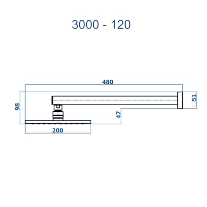 Chuveiro Articulado De Parede Metal Versata Grafite Escovado Fani