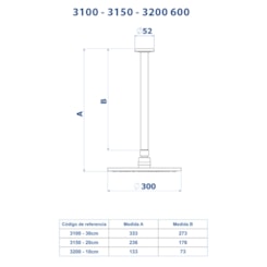 Chuveiro Articulado De Teto Metal Atenas Cromado Fani 30cm