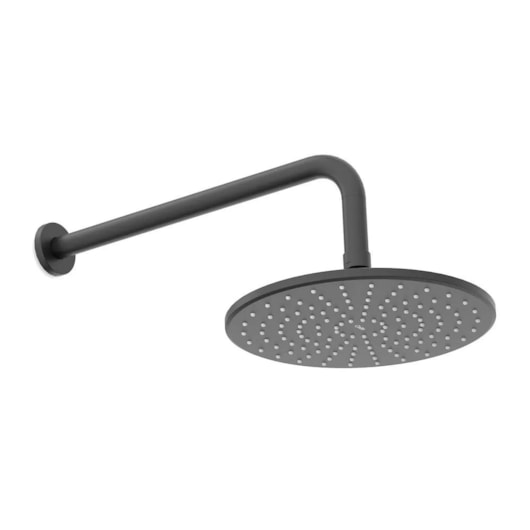 Chuveiro Com Braço De Parede Basic Preto Matte Celite 15cm - Imagem principal - b8493ecc-8add-4350-a91e-7212cc8d9086