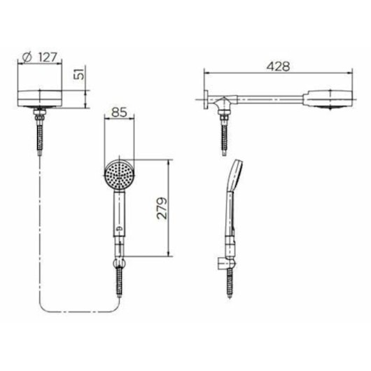 Chuveiro Com Desviador Technoshower Cromado Docol - Imagem principal - d6215aa8-3bdb-4f8c-a7a4-033d4047205a