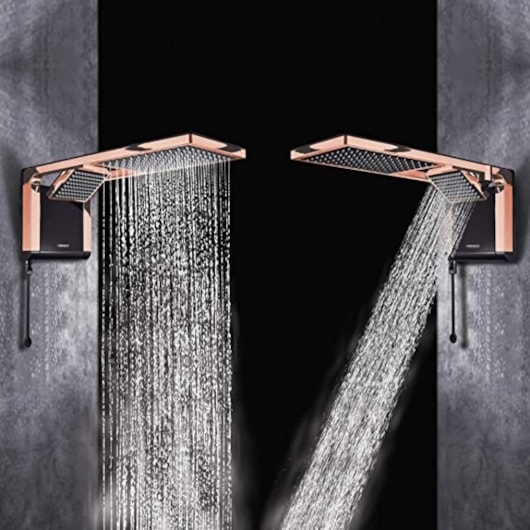 Chuveiro De Parede Acqua Duo Lorenzetti Black/ Rose Gold 127v/5500w - Imagem principal - 3b345a76-a9a0-465d-96c4-cba3939783f4