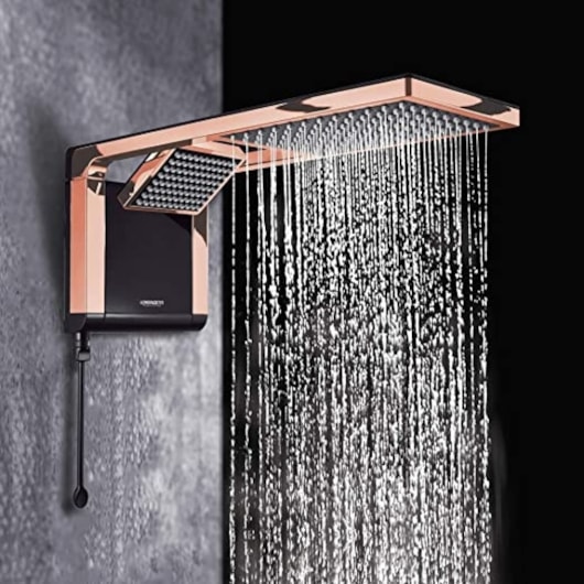 Chuveiro De Parede Acqua Duo Lorenzetti Black/ Rose Gold 127v/5500w - Imagem principal - f9e9c7c8-01fa-4511-bcc9-5131fb7e59d2