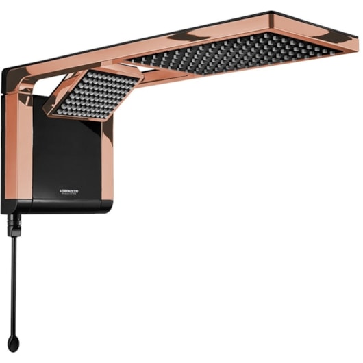 Chuveiro De Parede Acqua Duo Lorenzetti Black/ Rose Gold 127v/5500w - Imagem principal - cc24bad2-e559-4e8a-83f4-8c514e8bf908