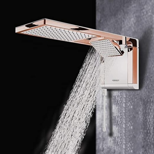 Chuveiro De Parede Acqua Duo Lorenzetti Branco/ Rose Gold 127v/5500w - Imagem principal - 5e45fb73-2a5a-4458-8b2a-44bf21f4cb2a