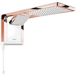 Chuveiro De Parede Acqua Duo Lorenzetti Branco/ Rose Gold 127v/5500w