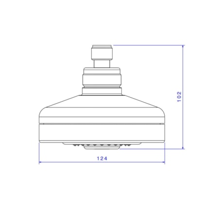 Chuveiro De Parede Acqua Plus Sem Tubo Red Gold Deca