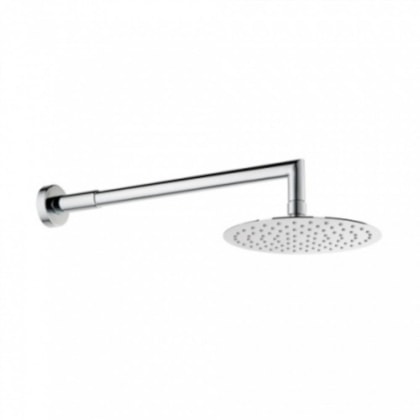 Chuveiro De Parede Com Braço Redondo Kr235c Cromado Kromma 20x20cm