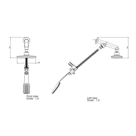 Chuveiro De Parede Com Desviador E Ducha Manual Flex Cromado Deca - Imagem principal - 8c4f1ed5-72a1-42cb-bcf5-2c6ca0fc2b68