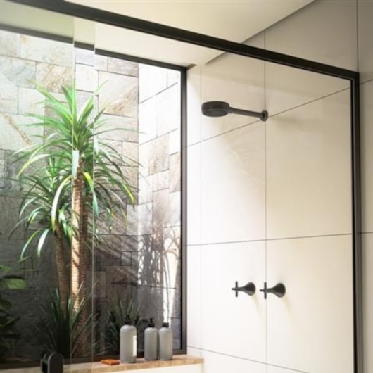 Chuveiro De Parede Novo Technoshower Grafite Escovado Docol - Imagem principal - 041060f7-05da-4f1c-ad2a-6a7537e441e4