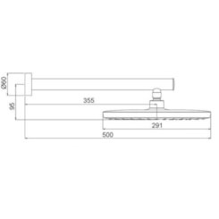 Chuveiro De Parede Quadrado Clean C16 Cromada Lorenzetti