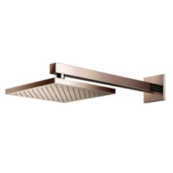 Chuveiro De Parede Quadrado Heaven Q200 Cobre Polido Docol