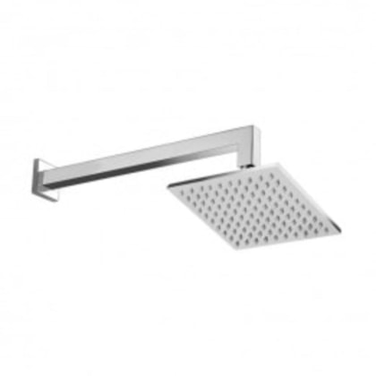 Chuveiro De Parede Quadrado Rb4180p Cromado Rubinettos 20x20cm