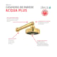 Chuveiro De Parede Redondo Acqua Plus 1990 Com Tubo Reto Gold Deca - 8b78fa19-9178-47df-b0ad-4a061b20e06e