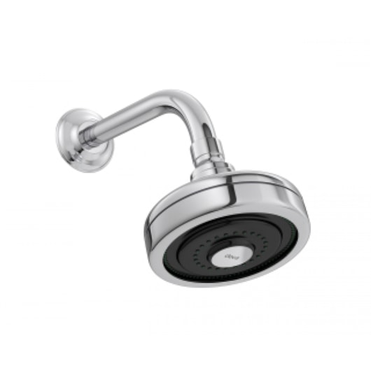 Chuveiro De Parede Redondo Acqua Plus Com Entrada De Ar E Tubo De Parede Cromado Deca - Imagem principal - c9444ee5-9b6d-44a3-8232-ef197049fe1e