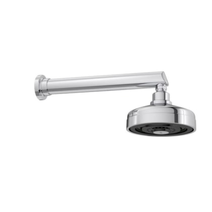 Chuveiro De Parede Redondo Acqua Plus Com Tubo Reto 1990 Cromado Deca