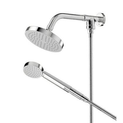 Chuveiro De Parede Redondo Com Desviador Eden R150 Cromada Docol