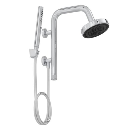Chuveiro De Parede Redondo Com Desviador Select Eco Cromado Deca 16cm - Imagem principal - 570c000e-0655-419c-b784-49016140e114