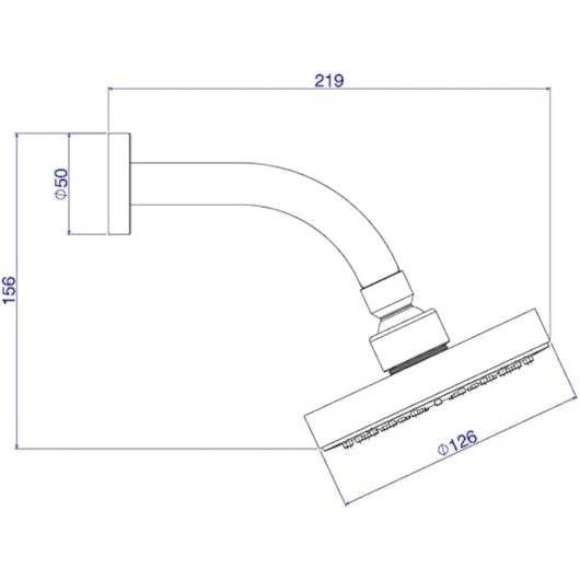 Chuveiro De Parede Redondo Flex Com Tubo Cromado Deca - Imagem principal - 1f2164ac-18b5-4e02-a637-50d5fb1ce798