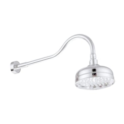 Chuveiro De Parede Retro Rb6857 Branco Matte Rubinettos