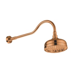 Chuveiro De Parede Retro Rb6857 Rose Gold Matte Rubinettos