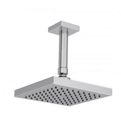 Chuveiro De Teto Quadratta Cubo Acqua Plus Com Tubo Cromado Deca