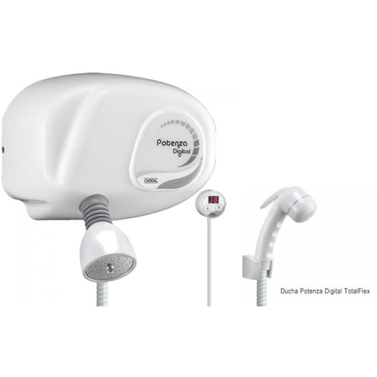 Chuveiro Digital Potenza Flex Pressurizado 220v 7800w Branco Cardal - Imagem principal - 381e0d19-bb89-45be-bfe0-c99e5ca2d22b