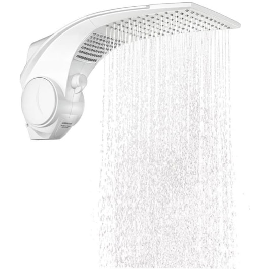 Chuveiro Duo Shower Quadra Branco Lorenzetti 127V 5500W - Imagem principal - 9a188366-721d-43e1-be0d-e6fa7ae8f7d2