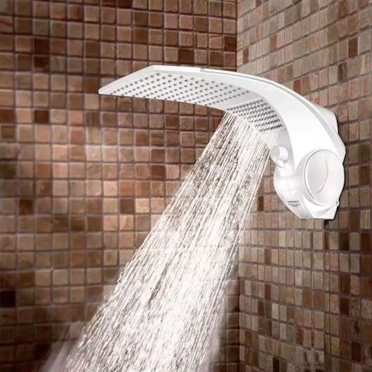 Chuveiro Duo Shower Quadra Branco Lorenzetti 127V 5500W - Imagem principal - 95fe09f7-a604-4f59-aac5-397c5f22d24b