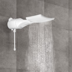 Chuveiro Elétrico Loren Shower Multitemperatura 220V 6800W Branco Lorenzetti