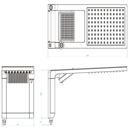 Chuveiro Eletrônico Acqua Duo Branco Matte Gold Lorenzetti 127V 5500W