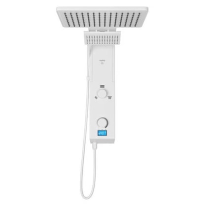 Chuveiro Eletrônico Digital Ducha de Parede Hydra Falls Power Branco 5500W 110V