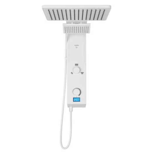 Chuveiro Eletrônico Digital Ducha de Parede Hydra Falls Power Branco 5500W 110V - Imagem principal - 85cd3fc8-db2c-43d1-892f-0dea37fa012b