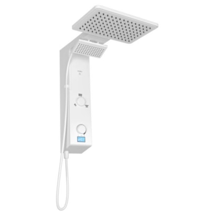 Chuveiro Eletrônico Digital Ducha de Parede Hydra Falls Power Branco 5500W 110V